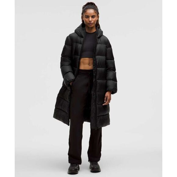 Lululemon Jackets & Blazers - NWT Lululemon Featherweight 900Down-Fill Long Puffer Jacket Size XS Black